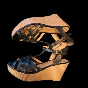 Ladies Black Wedges